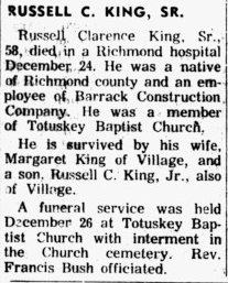 Russell Clarence King Sr.