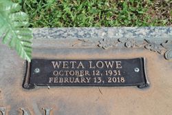 LuWeta “Weta” <I>Lowe</I> Boaen 