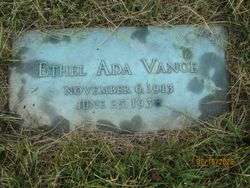 Ethel A Vance 