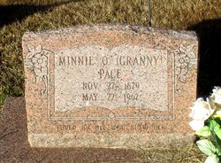 Minnie Ola “Granny” <I>Doyle</I> Pace 