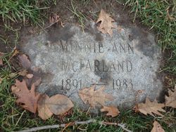 Minnie Ann <I>Daniells</I> McFarland 