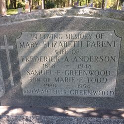 Mary Elizabeth <I>Parent</I> Anderson 