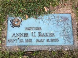 Annie U. <I>Brown</I> Baker 