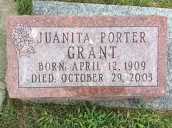 Juanita S. “Nina” <I>Porter</I> Grant 