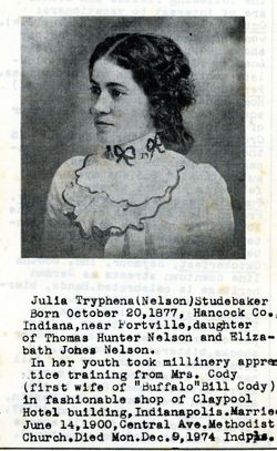 Julia Tryphena <I>Nelson</I> Studebaker 