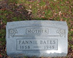 Frances “Fannie” <I>Huckaby</I> Bates 