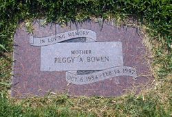 Margaret Ann “Peggy” <I>Bunch</I> Bowen 