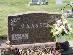 Alice Mae <I>Oehlert</I> Maassen 