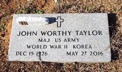 MAJ John Worthy Taylor 