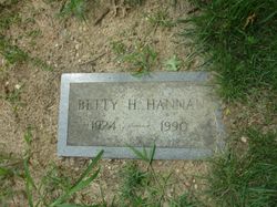 Elizabeth Hutton “Betty” <I>Hooe</I> Hannan 