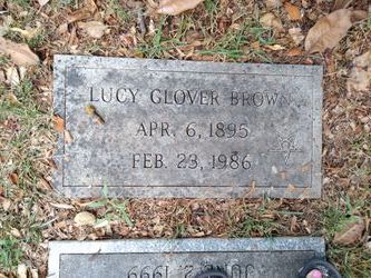 Lucy Anderson <I>Glover</I> Brown 