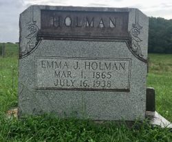 Emma J. <I>Dalton</I> Holman 