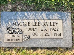 Maggie Lee <I>McCann</I> Bailey 