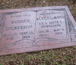 Alyce L. <I>Dickerson</I> Mays 