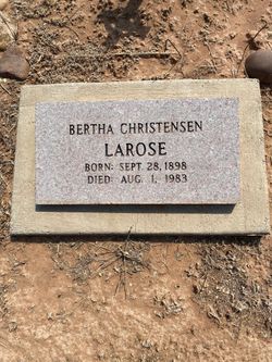 Bertha <I>Christensen</I> LaRose 
