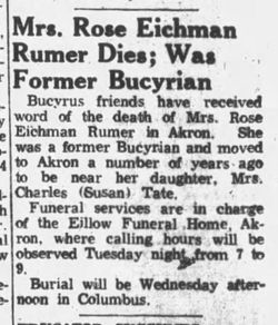 Rose E <I>Eichman</I> Rumer 