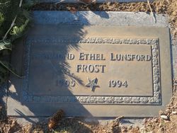 Rosemond Ethel <I>Lunsford</I> Frost 