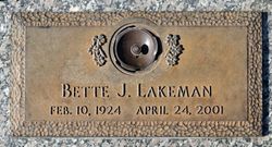 Bette J. Lakeman 