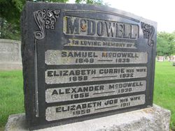 Elizabeth <I>Currie</I> McDowell 