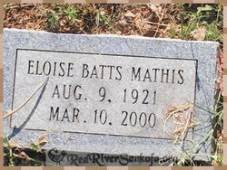 Eloise <I>Batts</I> Mathis 