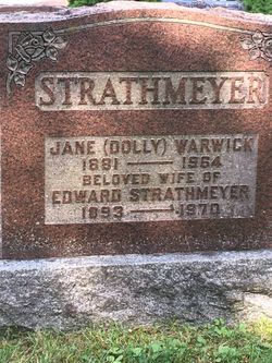 Jane “Dolly” <I>Warwick</I> Strathmeyer 