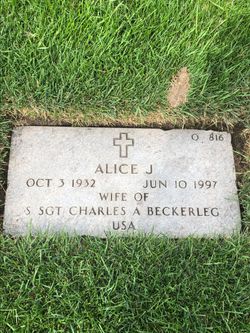 Alice J Beckerleg 