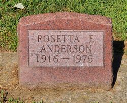 Rosetta Elsie <I>Livingood</I> Anderson 