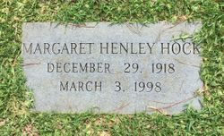 Margaret <I>Henley</I> Hock 