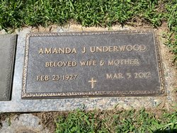 Amanda Jean <I>Williams</I> Underwood 