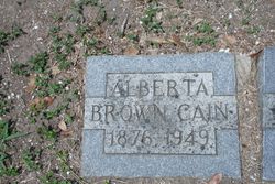 Alberta “Bertie” <I>Graham</I> Cain 