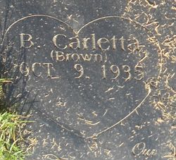 Barbara Carletta <I>Brown</I> Moore 