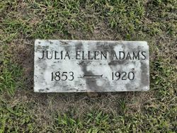 Julia Ellen <I>Harris</I> Adams 