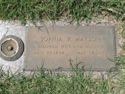 Sophia <I>Roe</I> Matson 