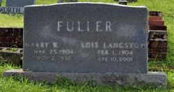 Lois Emma <I>Long</I> Fuller Cox Langston 