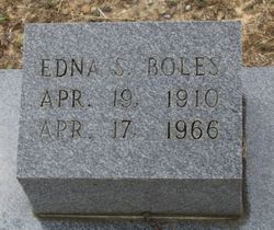 Edna Census <I>Satcher</I> Boles 
