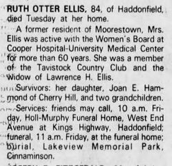 Ruth O. <I>Otter</I> Ellis 