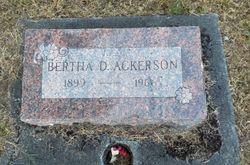 Bertha Dorenda <I>Williams</I> Ackerson 