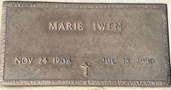 Marie Elizabeth <I>Stover</I> Iwen 