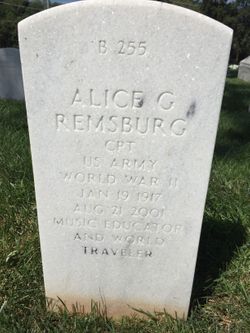 Alice G Remsburg 