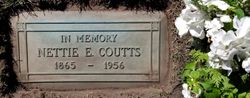 Jeannette Ella “Nettie” <I>Holcomb</I> Coutts 