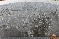 Helen Marie <I>Combs</I> Adams 