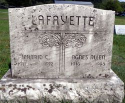 Agnes Ella <I>Allen</I> Lafayette 