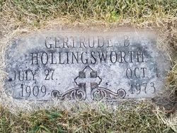 Gertrude Bertha <I>Hughes</I> Hollingsworth 