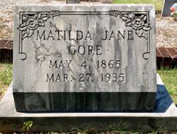 Matilda Jane <I>Bailey</I> Gore 