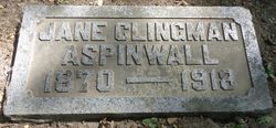 Jane <I>Clingman</I> Aspinwall 