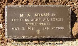 M. A. Adams Jr.