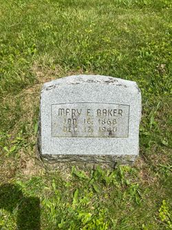 Mary Eliza <I>Barger</I> Baker 