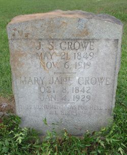 Mary Jane <I>Hudson</I> Crowe 
