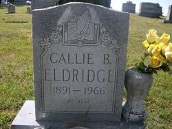 Callie Lou <I>Brooks</I> Eldridge 