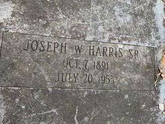 Joseph W Harris Sr.